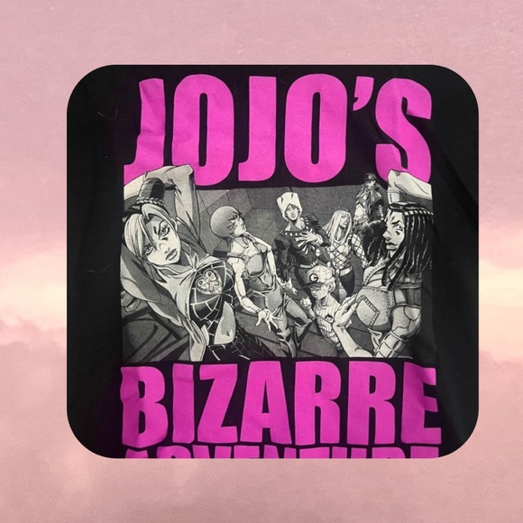 🍭 3/$20 jojo’s bizarre adventure • 🎉rare🎉  anime black oversized tshirt - Picture 4 of 13